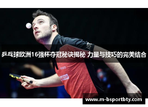 乒乓球欧洲16强杯夺冠秘诀揭秘 力量与技巧的完美结合